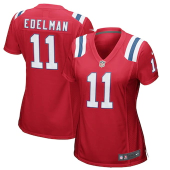 womens nike julian edelman red new england patriots alterna